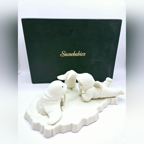 Vtg Department 56 Snowbabies WHO ARE YOU? 7" Walrus Penguin 1989‎ Dept 56 #04921 - Picture 1 of 15